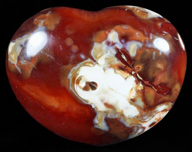 Colorful Carnelian Agate Heart #59539
